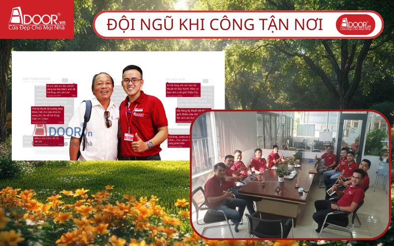 Đội ngũ thi công nhôm kính Xingfa Đội ngũ thi công nhôm kính Xingfa tận nơi của Adoor