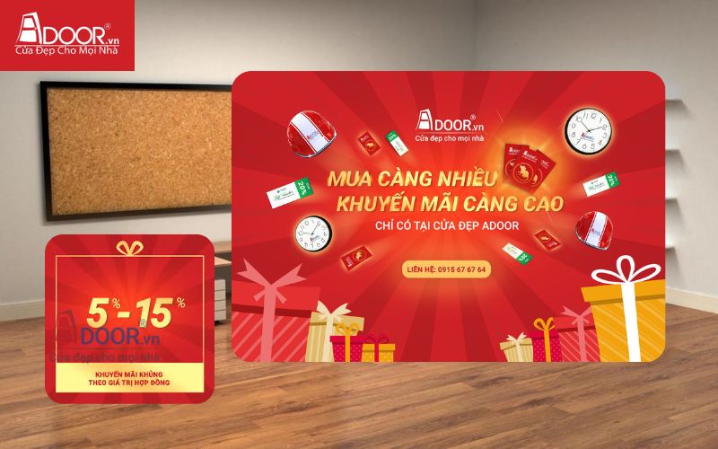 Chính sách chiết khấu cửa nhôm Xingfa cho đơn hàng số lượng lớn tại Adoor