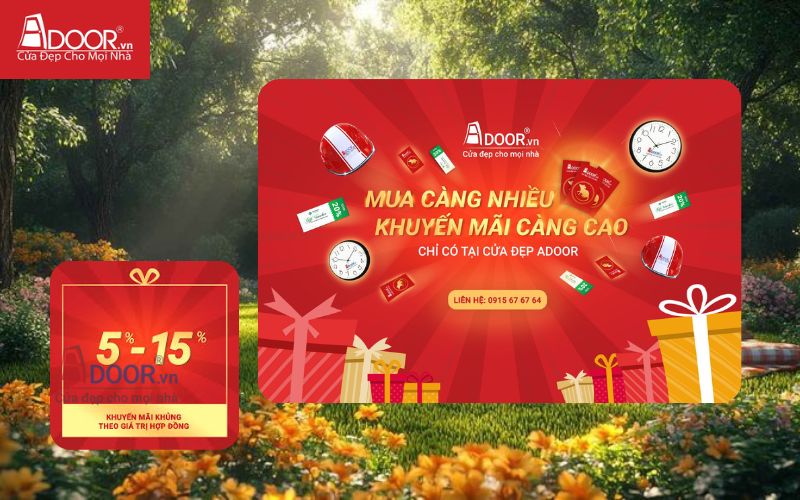 Khuyến mãi nhôm kính Xingfa Chương trình khuyến mãi nhôm kính Xingfa tại Adoor