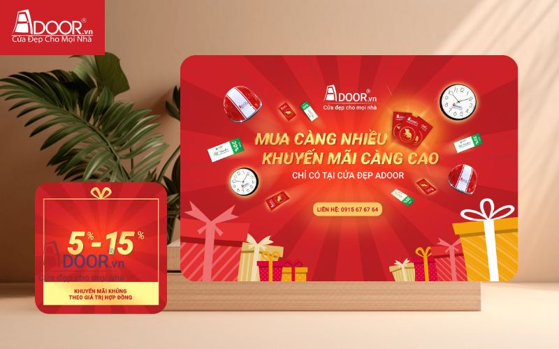 Ưu đãi giảm giá cửa nhôm Xingfa kính cường lực tại Adoor Ưu đãi giảm giá cửa nhôm Xingfa kính cường lực tại Adoor