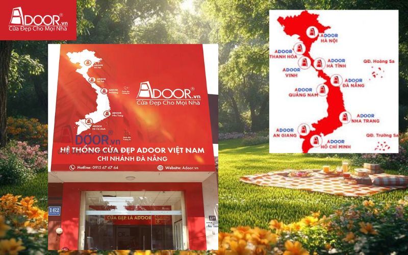 Showroom nhôm kính Xingfa Adoor Hệ thống showroom nhôm kính Xingfa Adoor trên toàn quốc