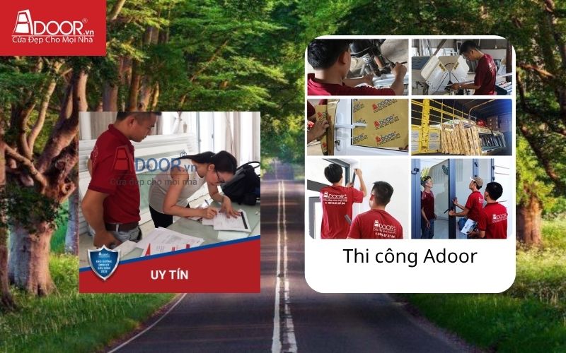 Quy trình 8 bước thi công cửa trượt quay Xingfa tại Adoor