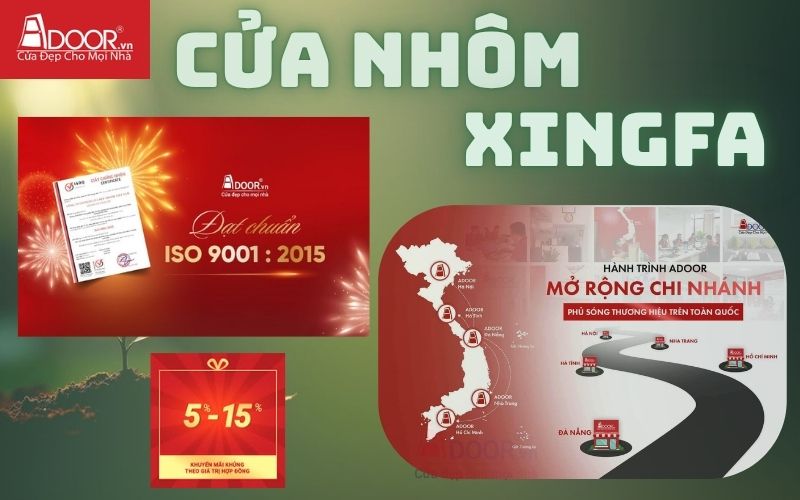 cửa sổ nhôm xingfa