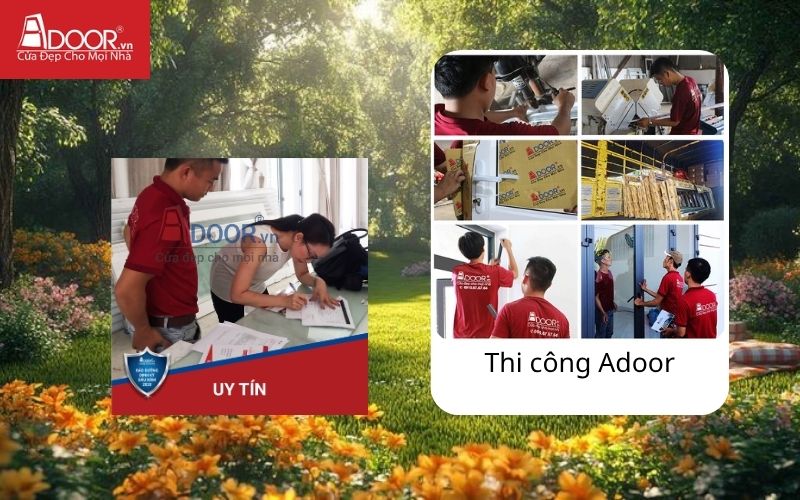 Thi công nhôm kính Xingfa Quy trình thi công nhôm kính Xingfa uy tín tại Adoor