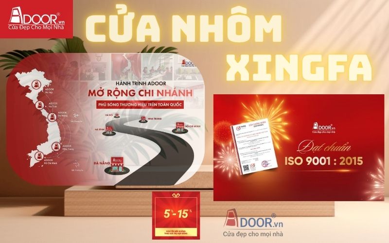 nhôm xingfa kính cường lực