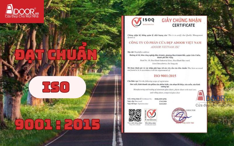 Giấy chứng nhận kiểm định chất lượng cửa trượt quay Xingfa Adoor