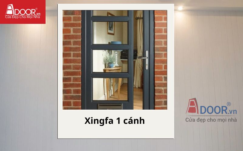 Cửa nhôm Xingfa 1 cánh và bảng báo giá nhôm Xingfa hệ 55