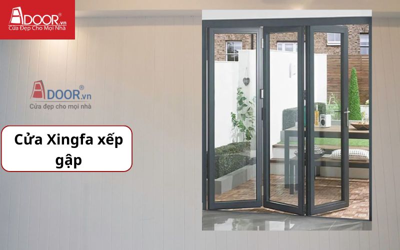 Cửa nhôm Xingfa xếp gập trong bảng báo giá nhôm Xingfa thành phẩm