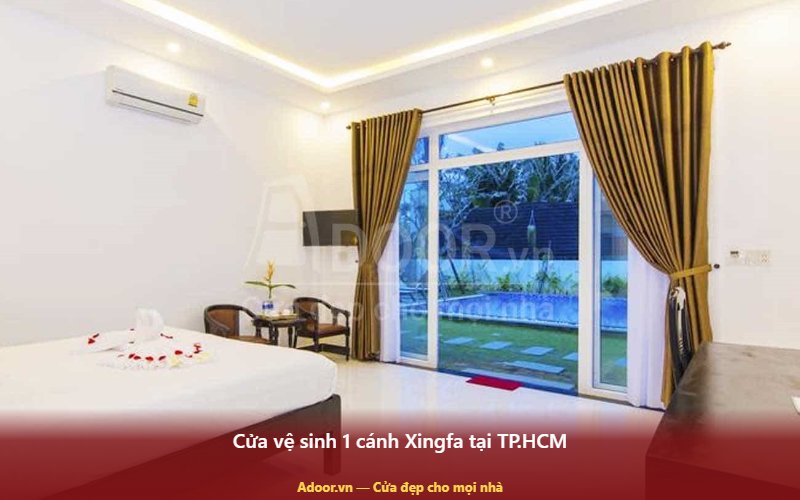 Cửa vệ sinh 1 cánh Xingfa tại TP.HCM