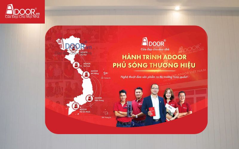 Hành trình Adoor phủ sóng thương hiệu, đồng nhất bảng báo giá nhôm Xingfa toàn quốc