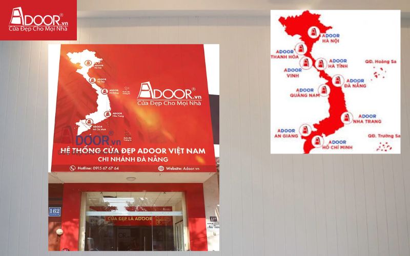 Showroom Adoor Đà Nẵng nơi nhận bảng báo giá nhôm Xingfa trực tiếp