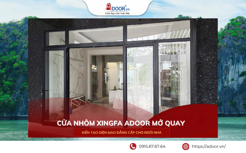 Cửa nhôm Xingfa mở đi 4 cánh