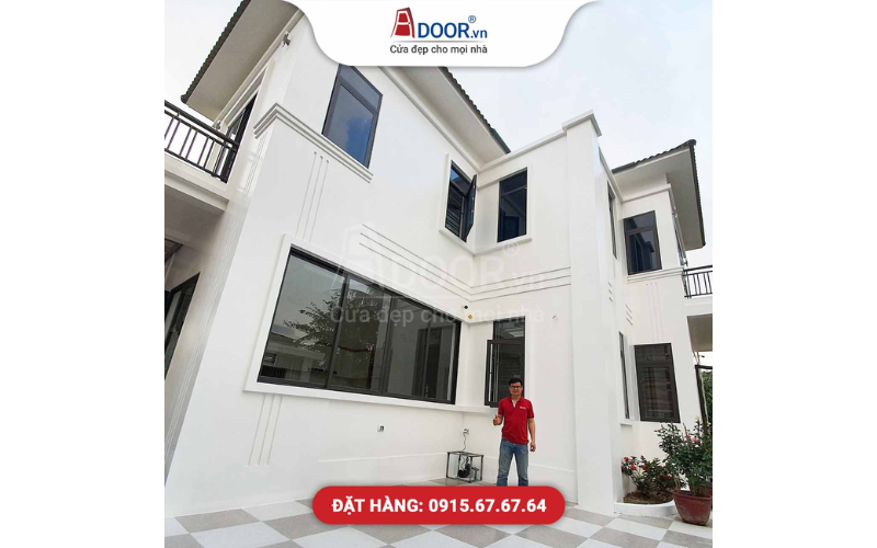 Công trình lắp đặt cửa nhôm kính Adoor