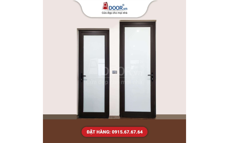 Mẫu cửa nhôm kính 1 cánh Adoor
