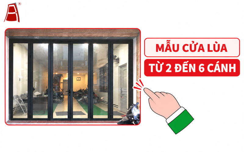 Mẫu cửa nhôm Xingfa mở lùa từ 2 đến 6 cánh Bình Định