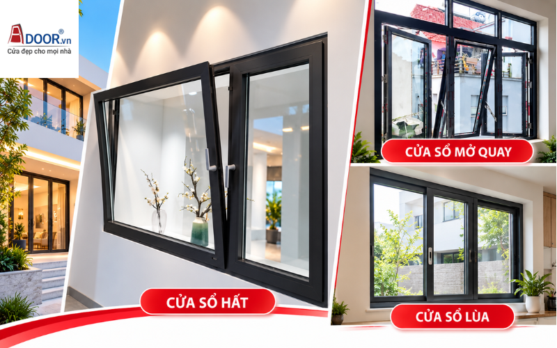 Mẫu cửa sổ nhôm Xingfa Kon Tum