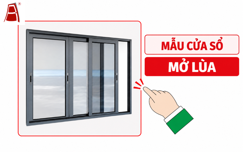 Mẫu cửa sổ nhôm Xingfa mở lùa Bình Định