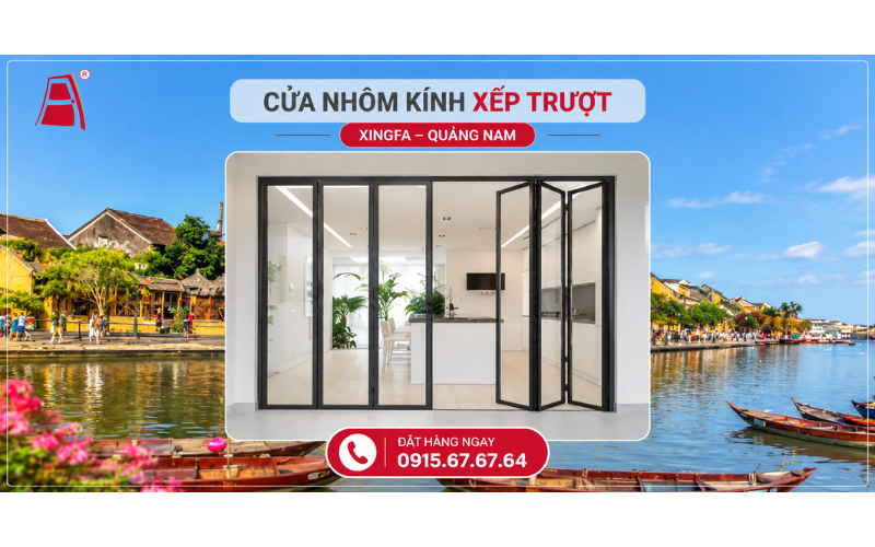 Cửa sổ nhôm kính Xingfa trượt Quảng Nam