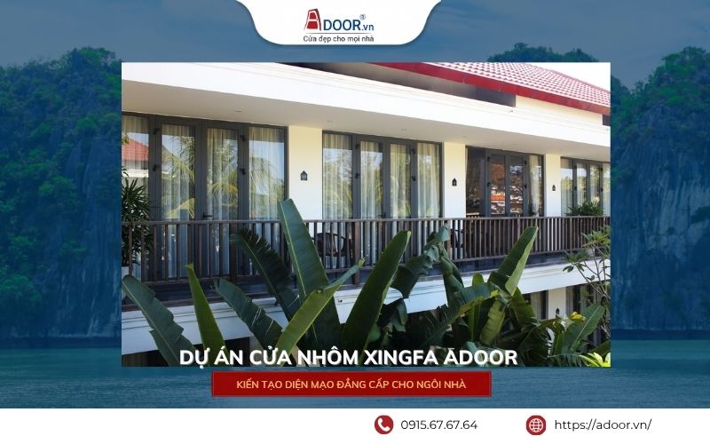 Công trình cửa nhôm Xingfa Adoor tại Quảng Bình