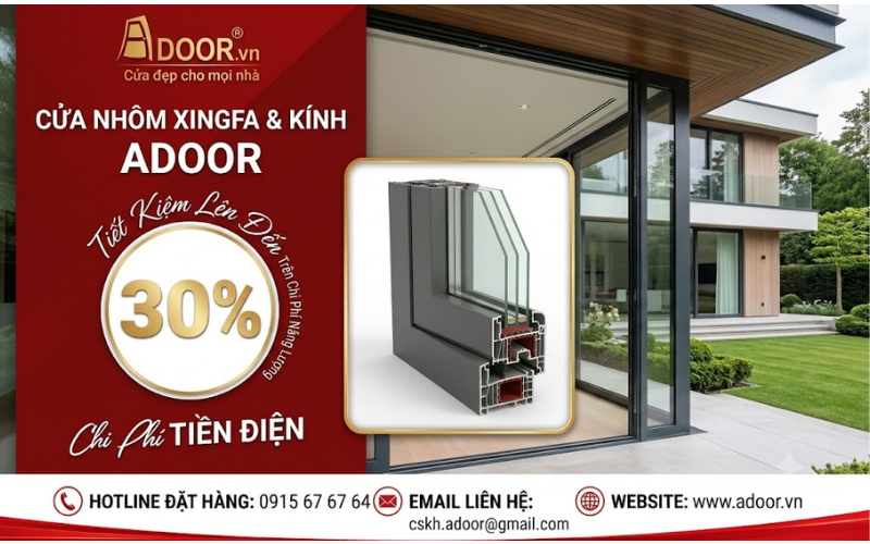 Màu sắc cửa nhôm Xingfa - Nhận ngay ưu đãi