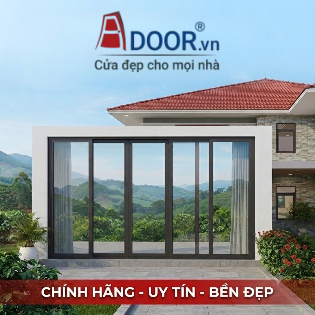Mẫu cửa nhôm Xingfa tại Đắk Nông bền đẹp, hiện đại