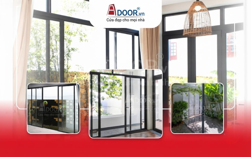 Mẫu cửa nhôm Xingfa với thiết kế hiện đại