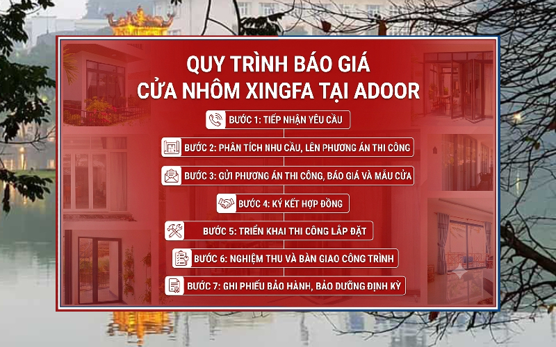 Quy trình báo giá cửa nhôm Adoor