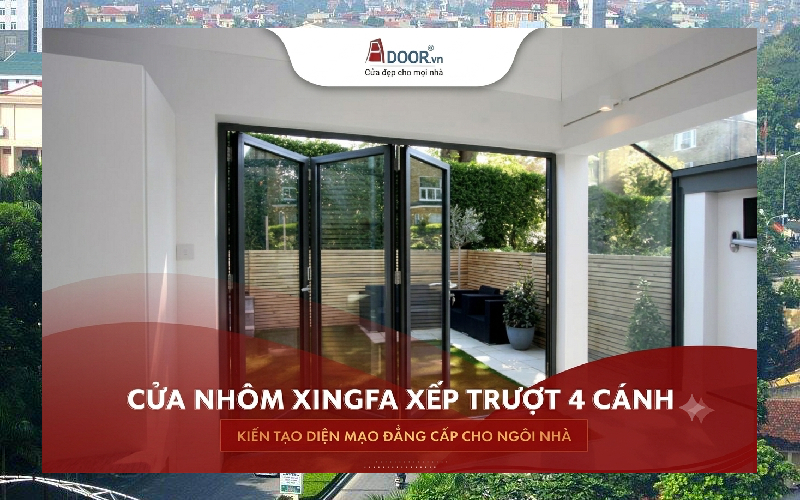 Cửa nhôm Xingfa xếp trượt hiện đại