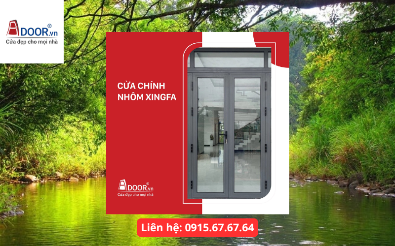 Mẫu cửa chính nhôm Xingfa Bình Phước