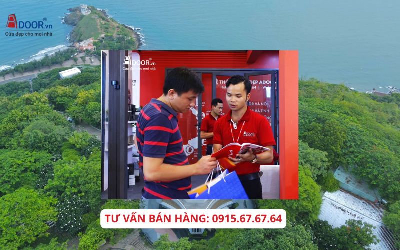 Cửa nhôm Xingfa Vũng Tàu - Nhân viên Adoor tư vấn sản phẩm cho khách hàng