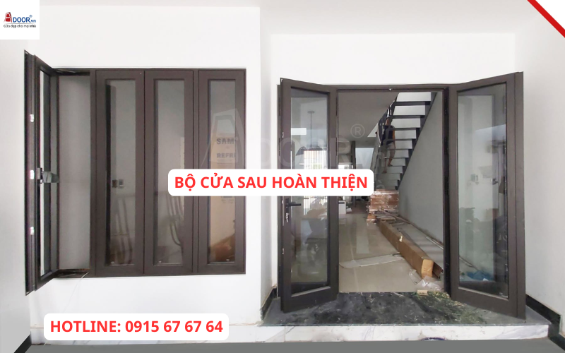 Cửa nhôm Xingfa Đắk Lắk sau hoàn thiện