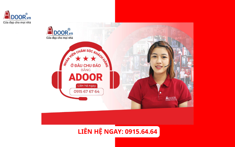 Nhân viên Adoor hỗ trợ và chăm sóc khách hàng.