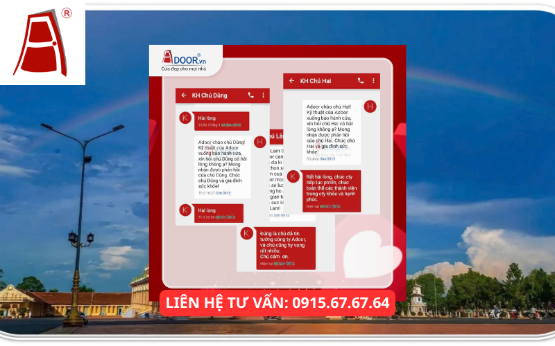 Phản hồi của khách hàng về Adoor