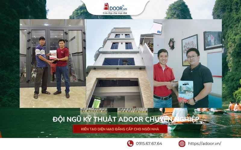 Cửa nhôm Xingfa Ninh Bình - Đội ngũ kỹ thuật Adoor chuyên nghiệp, thi công chuẩn kỹ thuật. đội ngũ kỹ thuật Adoor chuyên nghiệp