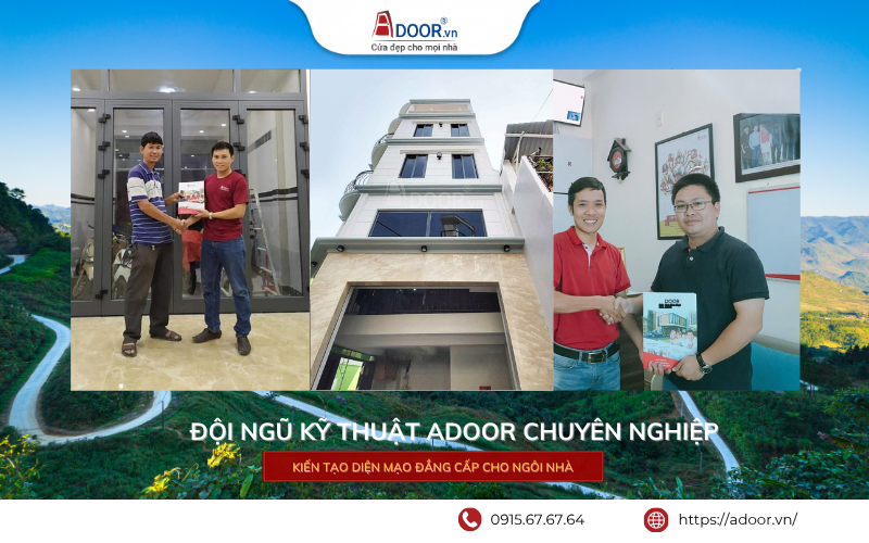 Cửa nhôm Xingfa Hà Tĩnh - Đội ngũ kỹ thuật Adoor chuyên nghiệp, thi công chính xác. Cửa nhôm Xingfa Hà Tĩnh đội ngũ kỹ thuật Adoor