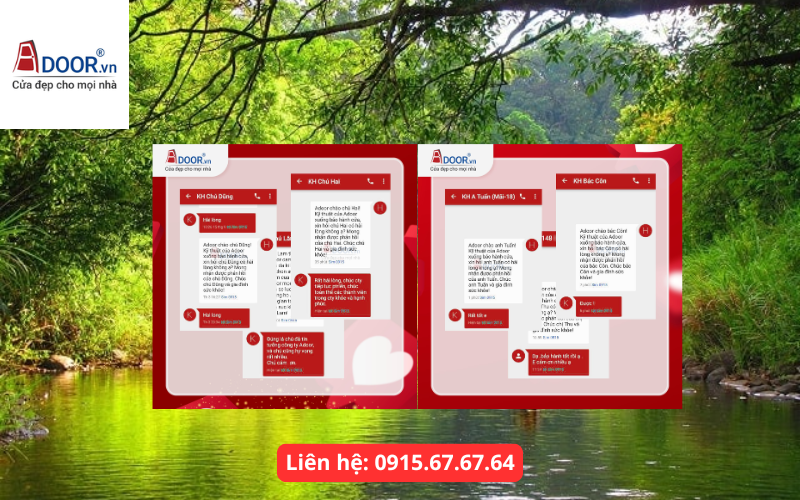 Phản hồi của khách hàng về Adoor