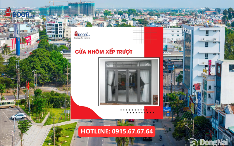 Cửa nhôm Xingfa Đồng Nai - cửa xếp trượt