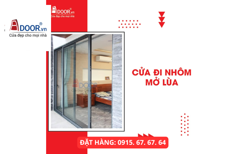 Cửa đi nhôm Xingfa mở lùa Khánh Hòa