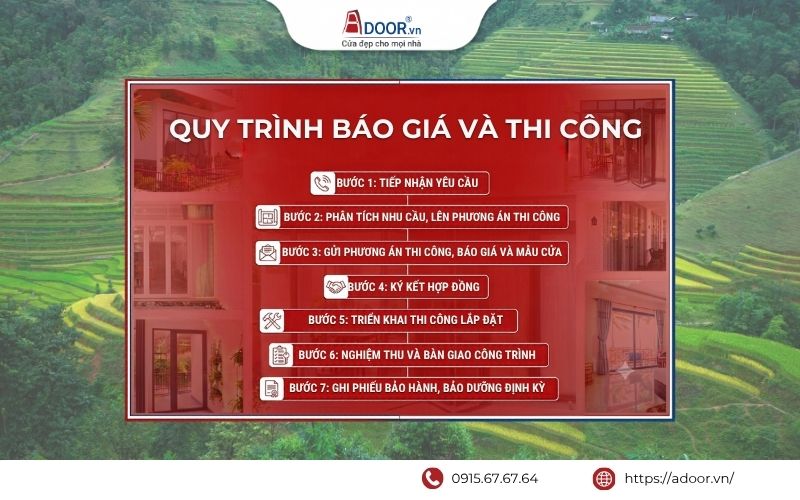 Quy trình báo giá Cửa Cổng Xếp Inox Tự