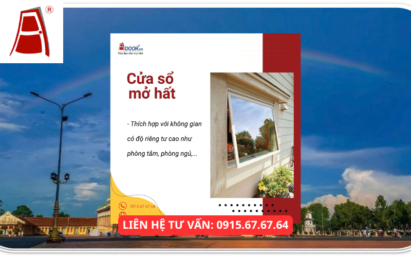 Cửa sổ nhôm Xingfa mở hất Tây Ninh