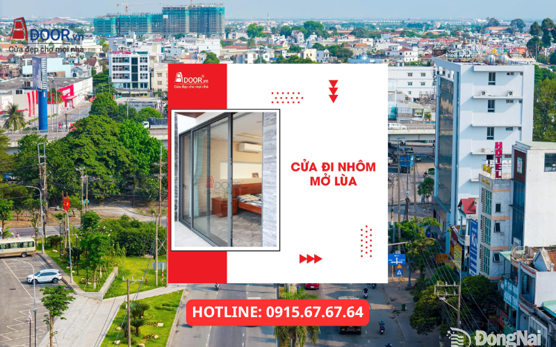 Cửa nhôm Xingfa Đồng Nai - cửa mở lùa