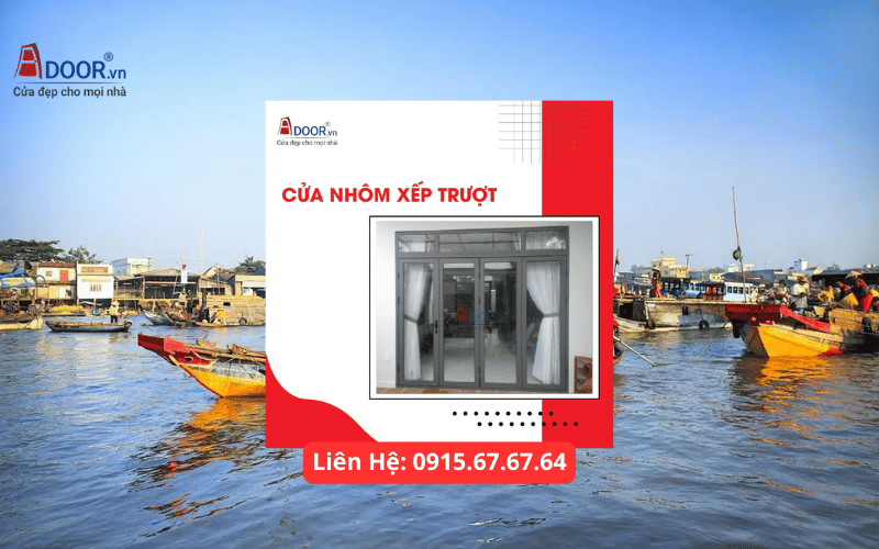 Cửa nhôm Xingfa Tiền Giang - Cửa đi nhôm xếp trượt