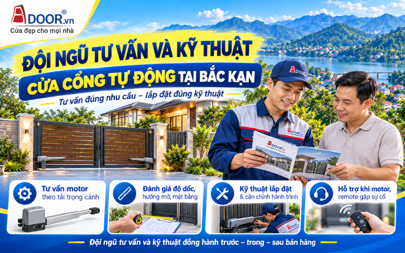 Cổng tự động tại Bắc Kạn – Tư vấn lựa chọn motor và giải pháp kỹ thuật phù hợp Cổng tự động tại Bắc Kạn – Tư vấn lựa chọn motor và giải pháp kỹ thuật phù hợp