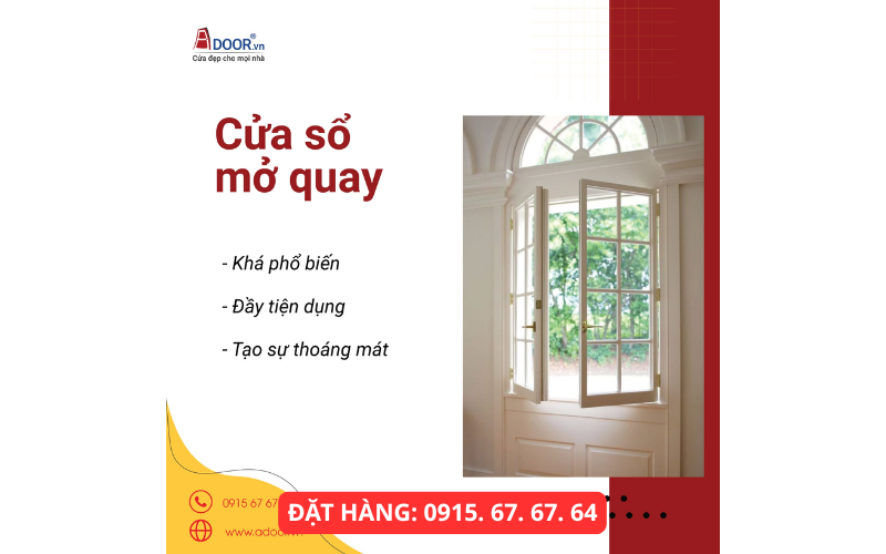 Cửa sổ nhôm Xingfa mở quay Khánh Hòa