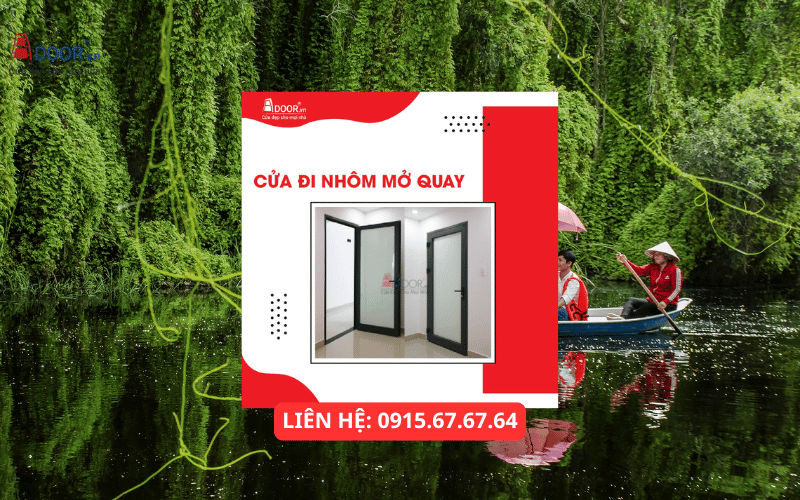 Cửa nhôm Xingfa Long An - Cửa đi nhôm mở quay 