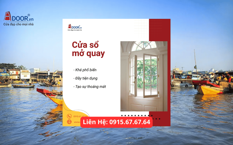 Cửa nhôm Xingfa Tiền Giang - Cửa sổ mở quay