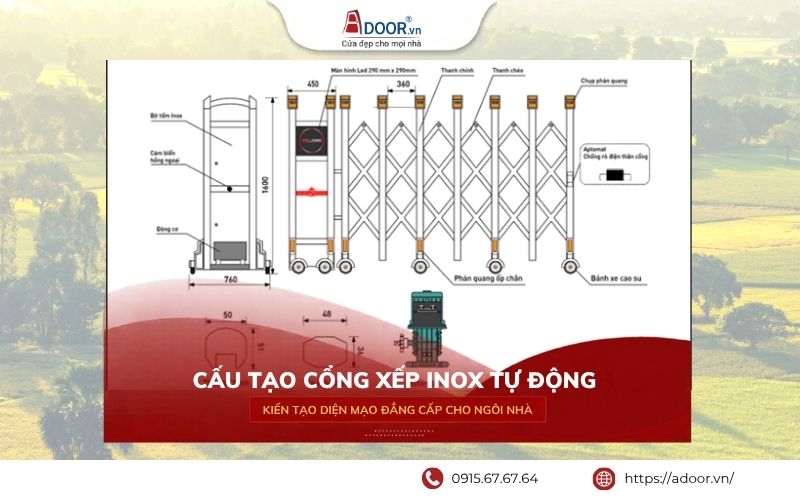 Cấu tạo cổng xếp