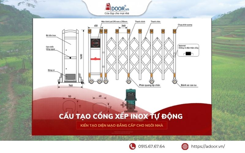 Cấu tạo cổng xếp