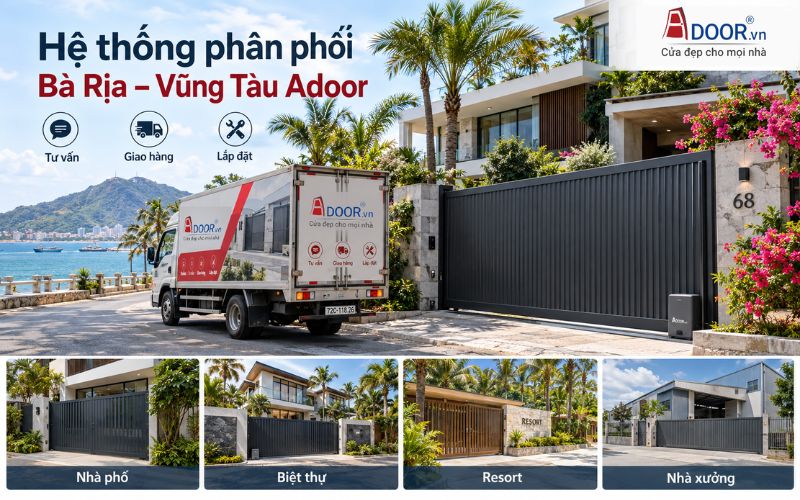 Cổng tự động tại Bà Rịa – Vũng Tàu – Giải pháp cung cấp và lắp đặt cổng cho nhiều công trình