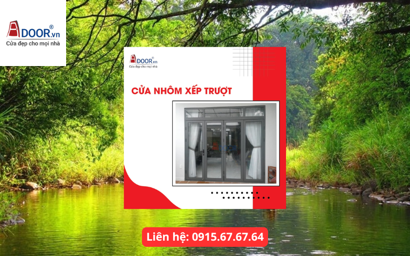 Mẫu cửa nhôm Xingfa xếp trượt Bình Phước